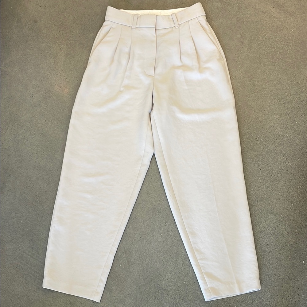 Wilfred Cream Pleated Trousers